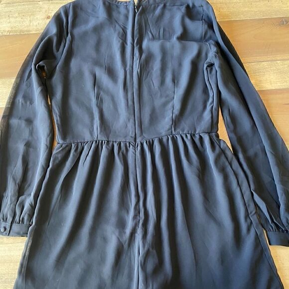 NWT Abercrombie & Fitch Black Long Sleeve Romper - size 2 - Picture 10 of 10